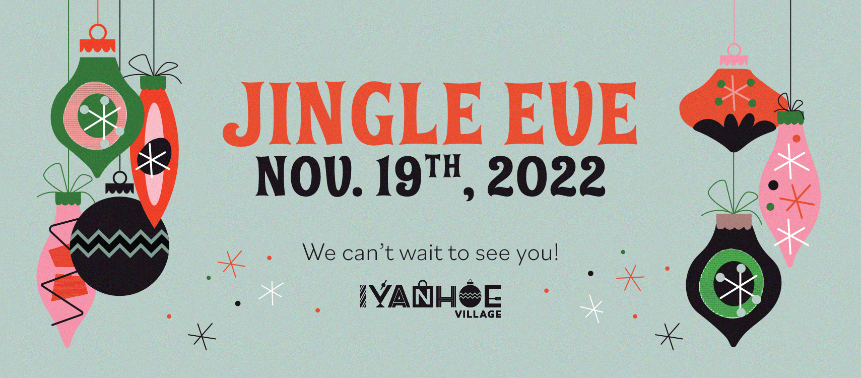 Jingle Eve 2022 Ivanhoe Village an Orlando, Florida, Main Street